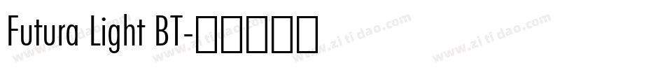 Futura Light BT字体转换